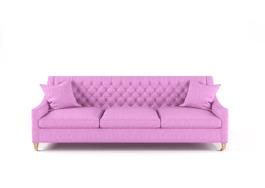 Photo d'un canapé rose, trois places